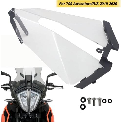 FOR 790 Adventure/R/S Acrylic Grill Motorcycle Headlight Head Light Guard Protector Cover Protection Clear