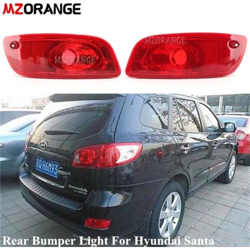 Car Rear Bumper For Hyundai Santa Fe (CM) 2007 2008 2009 Reflector Light Red Car Brake Stop Light Fog Light Tail Warning Lamp