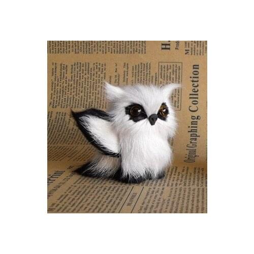 Simulation owl mini 6x8cm toy model polyethylene& fur white owl with wings, handicraft, prop,home Decoration xmas gift b3528