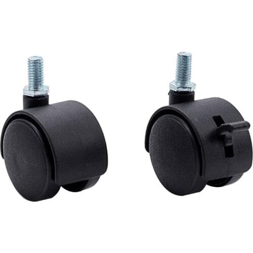 OOTDTY 10PCS Furniture Universal Screw Swivel Caster Replacement Table Wheels with Brake Protection for Home Hardware 1"/1.5"/2"