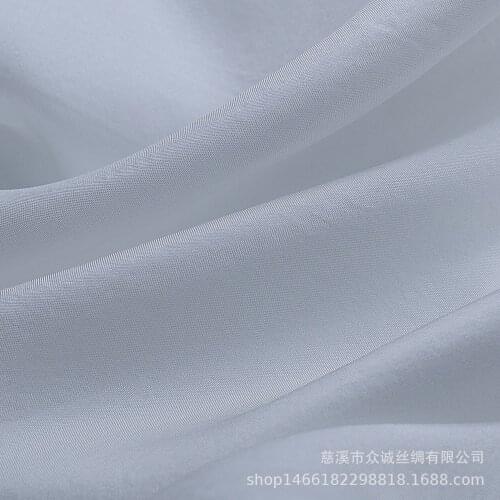 Wholesale White Solid Color Silk Habotai Fabric for Dress Shirt Clothes Cheongsam Y022