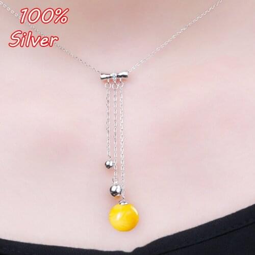 100% Genuine S925 Sterling Silver Color Necklace Pendant Blank Empty Jewelry Making Womens Accessories Wholesale