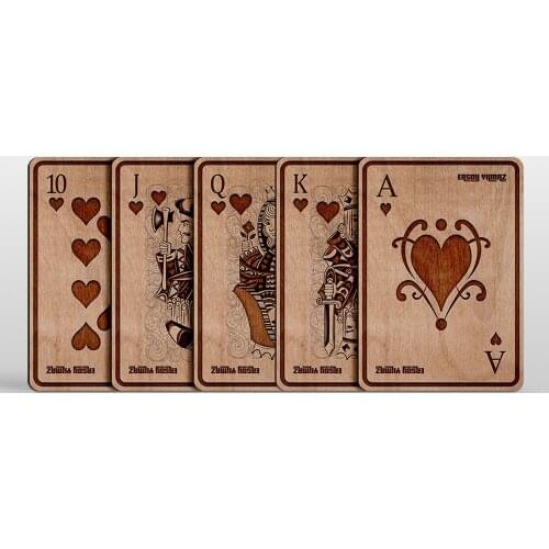 Personalized Is Wood Playing cards & Poker Playing cards-Single decks-54 PCs