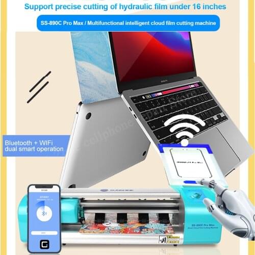Sunshine SS-890C PRO Max 16 Inch Intelligent WIFi+Bluetooth Film Cutter For AirPods iPads phone watches laptops sheet Tape Cut