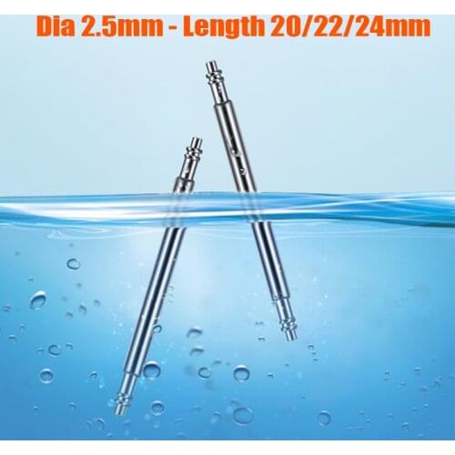2.5mm Spring Bar Link Pins fit 20mm/22mm/24mm Watch Strap Divers Fat Spring Bars Spring Bars Repair Tool Watchmaker Mens watch