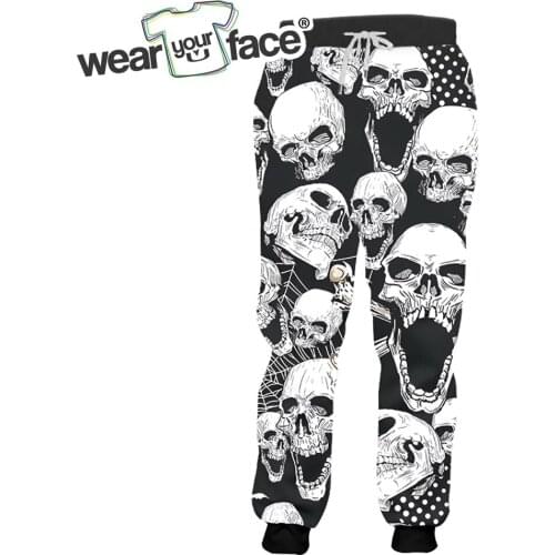 Scream Skull Face 3D All Over Printed Sweatpants Casual Streetwear Joggers Women Men Clothing Plus Size Dropship