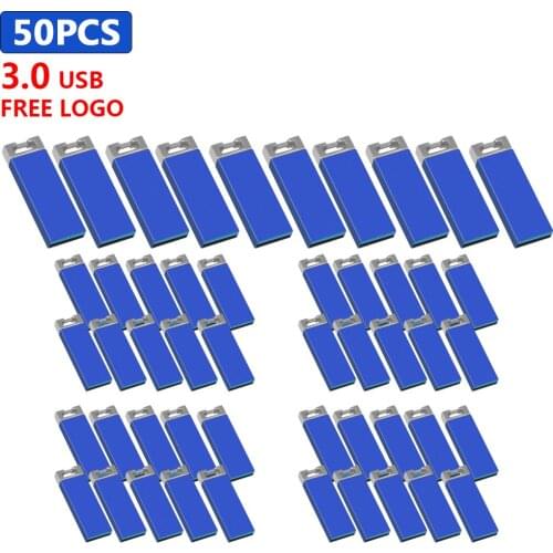 50pcs/lot free logo Real Capacity USB 3.0 Flash Drives usb pen drive 64gb 32gb 16gb 8gb creative metal stick high speed U disk