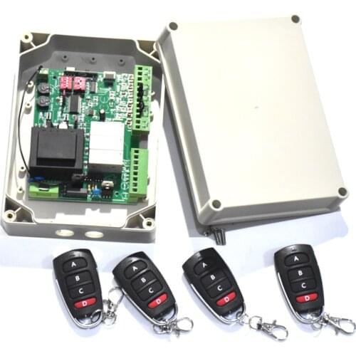 220VAC Sliding Gate Opener motor NC PCB Controller circuit card board unit plate(remote control optional, no battery included)