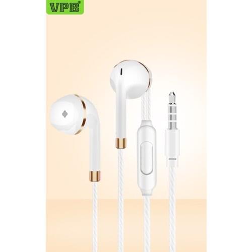 VPB V5 Earphone Super Bass Microphone in ear 3.5mm For iphone 6 6s xiaomi for Mobile phone