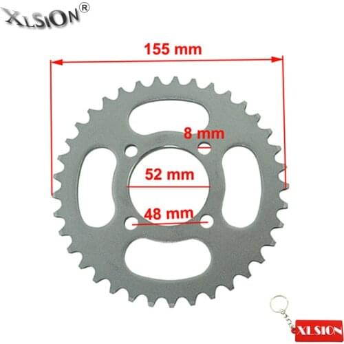 XLSION 420-37T-52mm Rear Chain Sprocket For 110cc 125cc Chinese ATV Quad Taotao Sunl Pit Dirt Bike Motorcycle