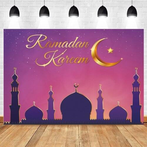 Yeele Eid Mubarak Moon Star Backdrop Ramadan Kareem Party Muslim Building Church Background Photography Photocall Photo Studio