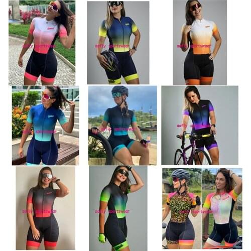 2021XAMA PRO New Womens Triathlon Cycling Suit Suit Leggings Professional Competition Monkey Bike Variety Multicolor Clothing