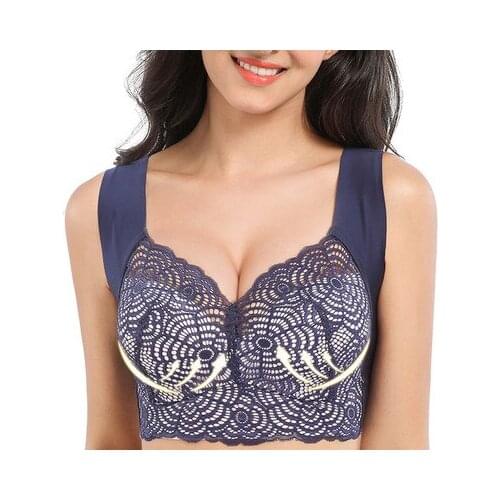 Sexy Lace Bras for Women Push Up Underwire Underwear Plus Size C D Cup Lingerie Feminina