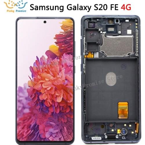 6.5''For Samsung Galaxy S20 FE 4G LCD Display SM G780F Touch Screen Digitizer Assembly For Samsung S20 lite LCD Replair Parts