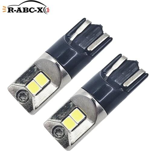 RUIANDSION 2Pcs T10 W5W Car Dome Light Van License Plate LED Truck Clearance Lamp 300Lm Reading Map 2835SMD 10-30V 12V 24V 6000K