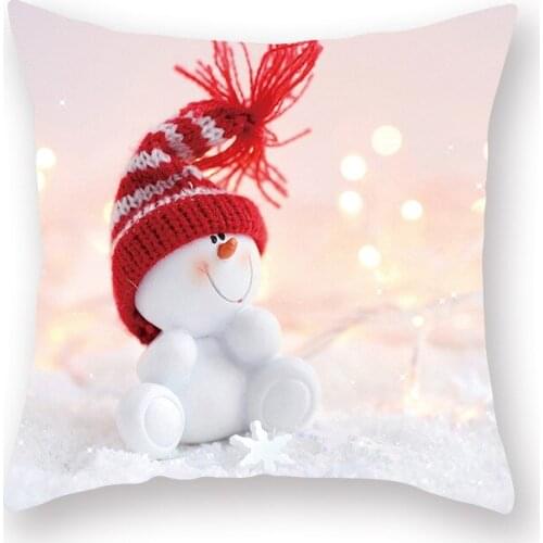 45x45cm Nordic Chiristmas Pillow Case Square Living Room Sofa Cushion Cover Home Decoration AT136