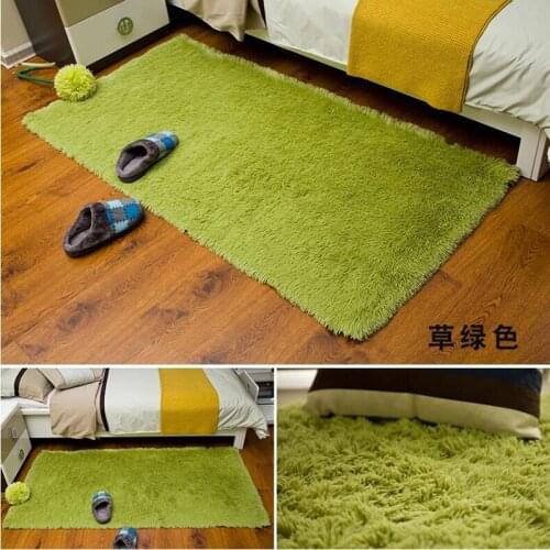 60*120/160CM Soft Big Carpets for Bedroom strip Bedside/strip/non-slip White/brown/green/pink/gray