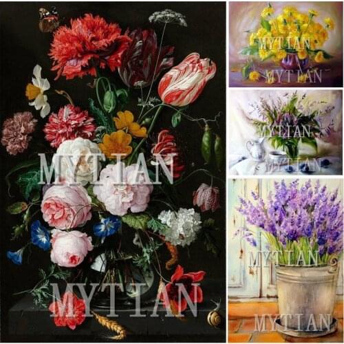 2019 Full Square/Round Drill 5D DIY Diamond Painting "Flower scene" Embroidery Cross Stitch 3D Home Decoration Gift