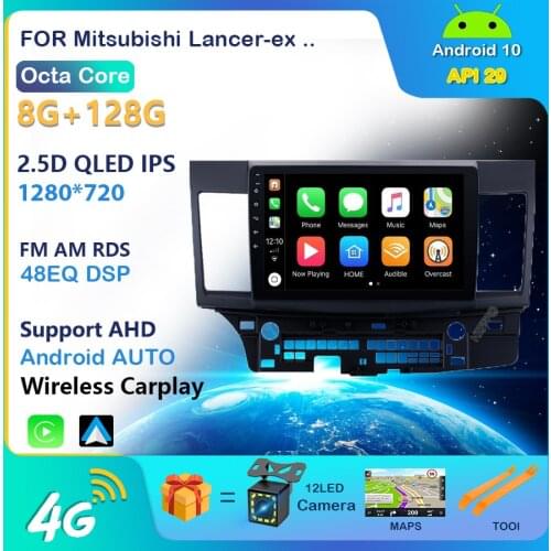 4G + 64G Android 10 For Mitsubishi Lancer 9 10 2007 - 2012 Car Radio Multimedia Video Player Navigation GPS 2 din dvd