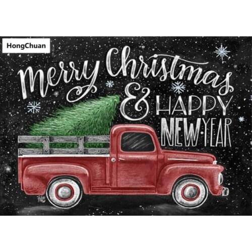 Car blackboard, wall decoration, canvas art, square circle, cross-stitch diamond painting, diamond inlay, hand sticker gift