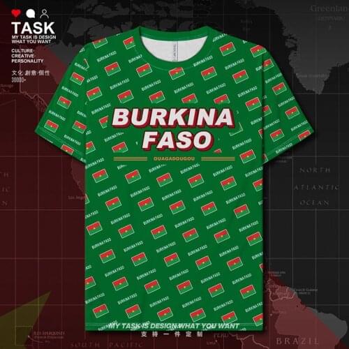 Burkina Faso BFA Burkinabe Quick Dry t shirt Workout Short-sleeved Sportswear brands sports Running new gym clothes summer
