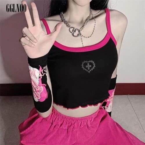 Женские укороченные топы GGLNOO China At AliExpress