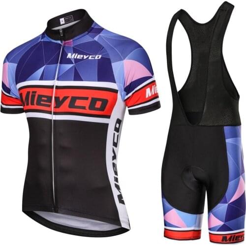 Mieyco Team Cycling Short Sleeves Jersey Bib Shorts Sets Cycling Clothing Breathable Outdoor Mountain Bike MTB Racing Suit BMX