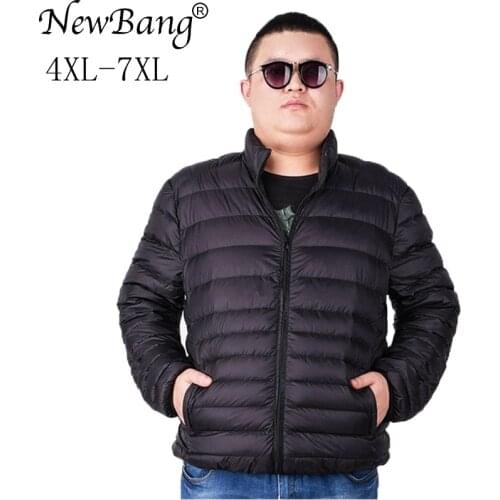 NewBang Brand Plus 10XL 9XL Ultra light Down Jacket Men Lightweight Mens Down Coat Male Warm Portable Windbreaker Feather Parka