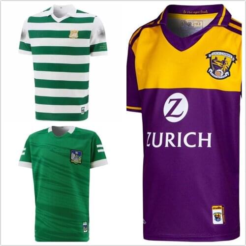 Limerick GAA Kids Commemoration Jersey 2021 2022 Wexford 2 Stripe Home Jersey children shirt