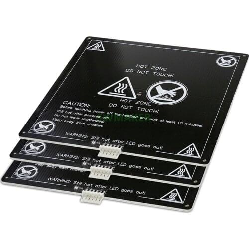 Anet A6 A8 MK3 12V Heatbed Aluminum Heated Bed 220*220*3mm Upgraded from MK2B & MK2A for Mendel RepRap i3 3D Printer Hotbed