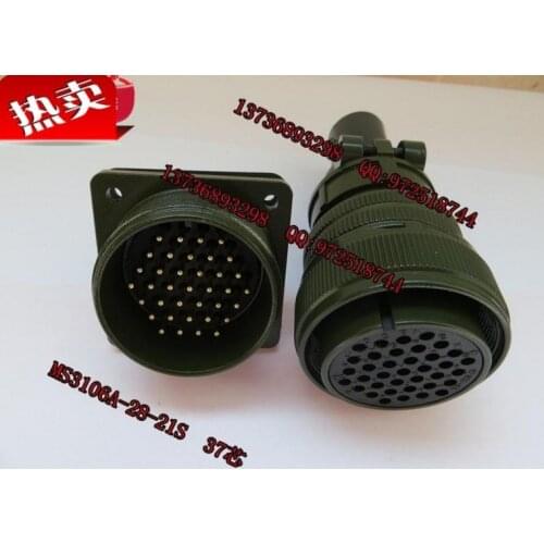 Original new 100% 5015 American Standard aviation plug straight MS3106A28-21S MS3102A28-21P 37 core waterproof connector