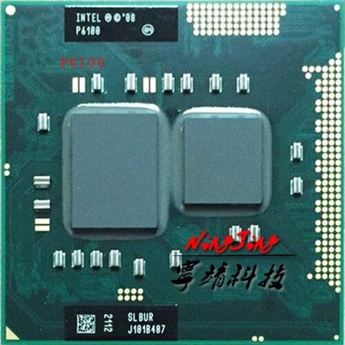 Intel Pentium P6100 SLBUR 2.0 GHz Dual-Core Dual-Thread CPU Processor 3M 35W Socket G1 / rPGA988A