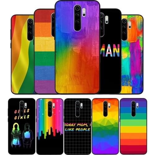 Gay Lesbian LGBT Rainbow Pride Black TPU Silicone Soft Phone Case For Redmi 4A 4X 7A 5 Plus 6 Pro NOTE 9 7 8 5 Pro 4 6