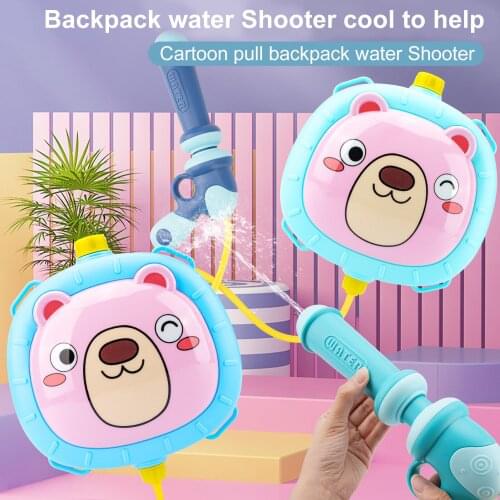 Spura one Water Gun Beach Toy Water Shooter Cartoon Animal Backpack Water Spraying Toy Summer Outdoor Sports Toy Swimming Pool