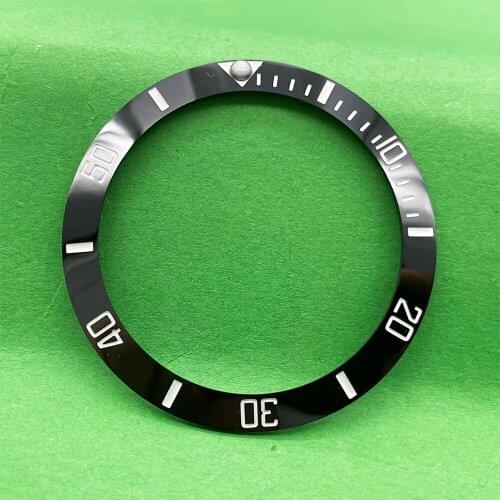Standard 40mm Watch Case Ceramic Bezel Insert 38*30.5mm Watch face Parts Watchmaker Replace Accessories Fit Rlx Seiko