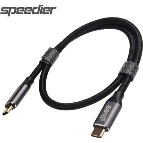 TYPE-C Full Function USB C Cable E-MARK 5A PD 100W USB3.1 Gen2 10Gbps 4K Video Output Power Line for Type-C Computer MacBook