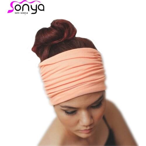 Multicolor Full Head Autumn Turbans for Women Cotton Hair Accessories 12 Colors Casual Hairwraps TJ001