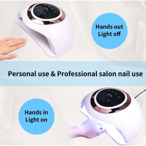 168W UV LED Lamp for Nails Drying Lamp for Manicure Professional Nail Dryer Machine Gel Nail Polish Auto Sensing Nail Art Tools