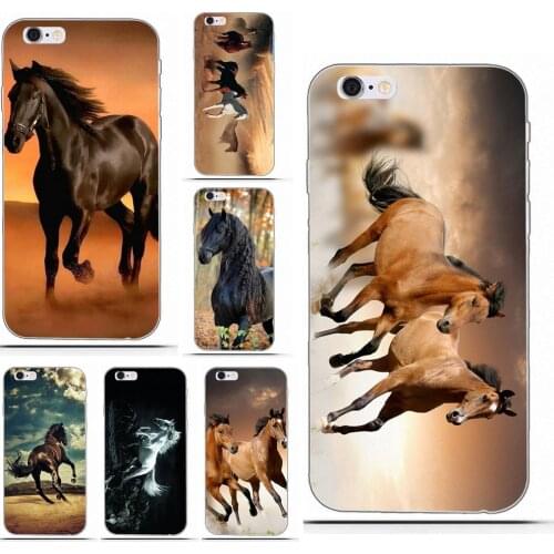 Wexoeq Four Horses Running Unique For HTC Desire 530 626 628 630 816 820 One A9 M7 M8 M9 M10 E9 Plus U11 For Moto G G2 G3