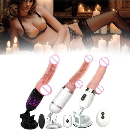 Women Masturbator Vibrator Telescopic Penis Dildo G-spot Massager Flirting Toy great sex stimulation and pleasure