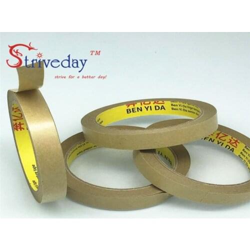 10pcs/lot Waterproof free kraft paper tape photo frame tapes sealing tape leather belt high viscosity 10mm wide 25 meters long