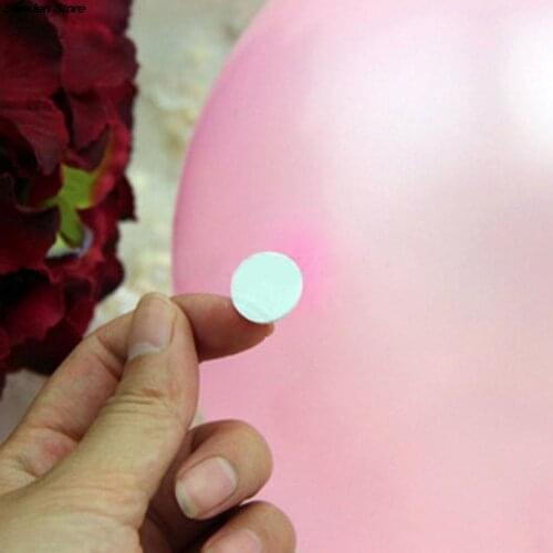 100 Stickers Coin Sticker Double Sided Adhesive Hooks Loops Disks Dot Stickum Balloons 15MM DIY White Round Pads