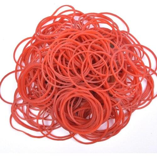 100 Pieces/Pack red Round Rubber Bands 38 mm School Office accessories Home Rubber Band Stationery strapping Supplies