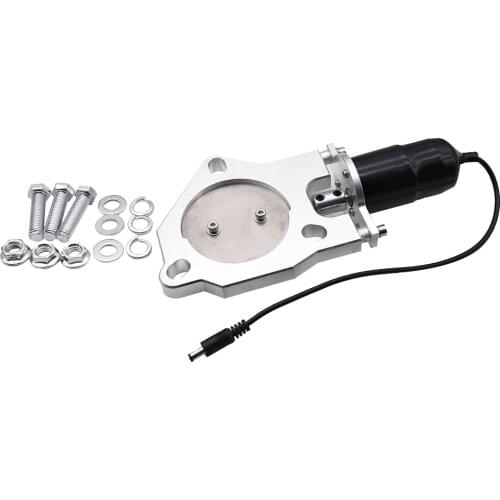 2-3.5 inch Electric Exhaust Muffler Valve Car Cut Out Header Be Cut Pipe Electric Valve Exhaust Tip Muffler Kit