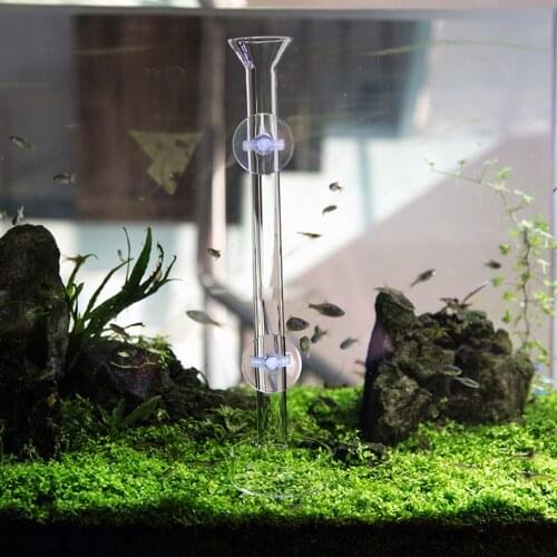 2 Pcs Aquarium Practical Shrimp Feeding Food Dish Glass Tube Suction Fish Tank Supply
