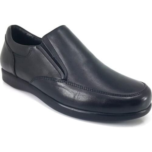 2021 Trend Yeni Sezon Model %100 Deri Ayakkabı İle Kişiye Özel ve Rahat Siyah King Paolo 6361 Günlük Anatomik Erkek Ayakkabı