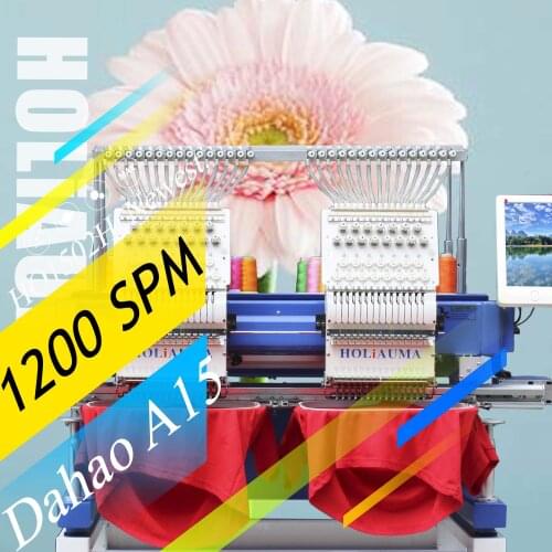 3 Years Quality Warranty!!!Brother Similar 2 Head 15 Needles Computerized Embroidery Machine Prices Leather Embroidery