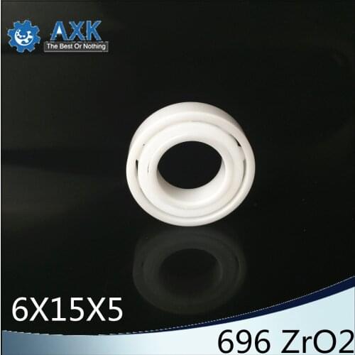 696 Full Ceramic Bearing ( 1 PC ) 6*15*5 mm ZrO2 Material 696CE All Zirconia Ceramic 619/6 Ball Bearings