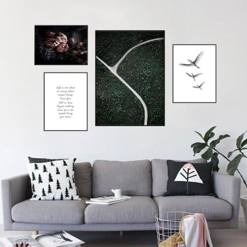 900D Nordic Forest Posters And Prints Wall Pictures For Living Room Wall Art Decoration NOR048