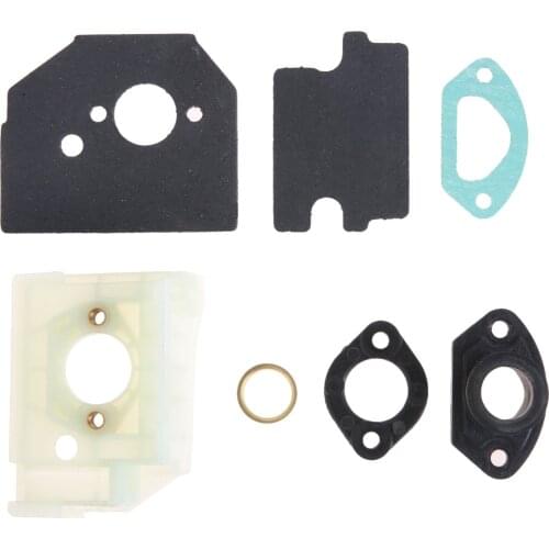 1Set Carburetor Bracket & Spacer & Inner Guide& Gaskets Chinese Chainsaw Parts Fit for Chinese chainsaw 4500 5200 5800